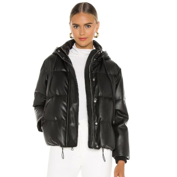 ALICE + OLIVIA ROBINSON VEGAN LEATHER PUFFER - Picture 2 of 3